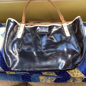 Kate Spade Black Tote with Polka Dot Interior